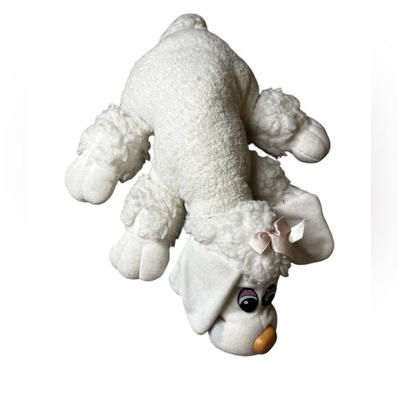 1986 Tonka Plush POUND PUPPIES White poodle Dog Toy - Picture 7 of 7